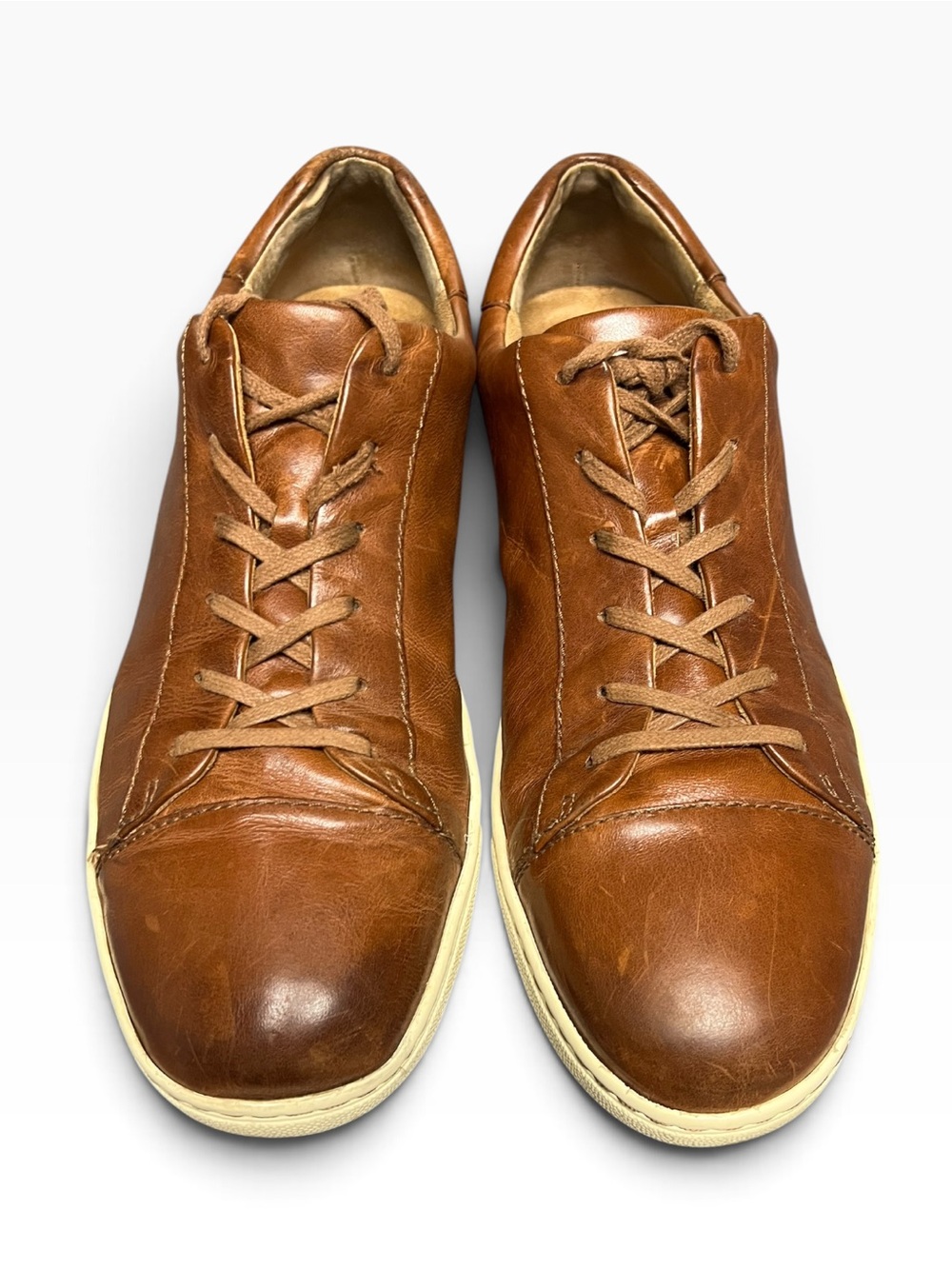 Born Allegheny Brown Leather Sneakers Size 14